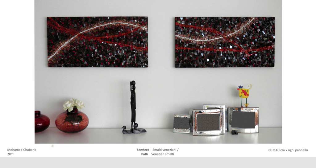 opere contemporanee originali in una casa