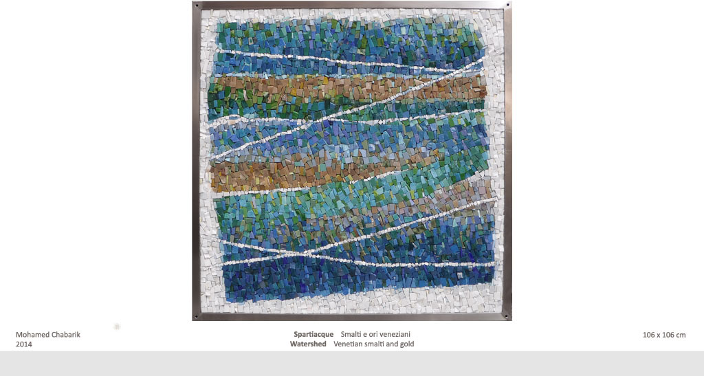 mosaico contemporaneo blu