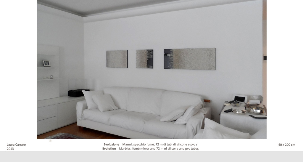 evoluzione in mosaico contemporaneo con materiali alternativi