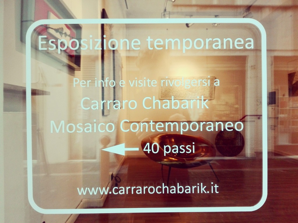 galleria mosaico: opere in mosaico contemporaneo di Laura Carraro e Mohamed Chabarik in mostra