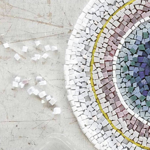 mosaic centerpiece piatti centrotavola in mosaico design Simone Bonanni