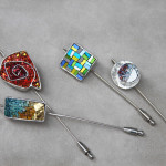 Mosaic jewelry: CC jewels collection, brooches