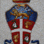 Carabinieri (Police) coat-of-arms, realized for Scuola Mosaicisti del Friuli, 2009. 80 x 120 cm