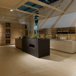 Mosaic inserts for Sine Tempore kitchen, Valcucine. Salone del mobile, Milano, 2014. ©Valcucine