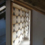 Wall covering with marbles and cocciopesto, 2008. Private villa, Cortina d'Ampezzo (Belluno)