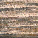 Modulo paritale con texture di sassi di fiume