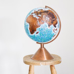 "Mappamondo" (Globe), 2017. Copper and Venetian smalti. Diameter 30 cm. Photo Giovanni Chiarot/Zeroidee