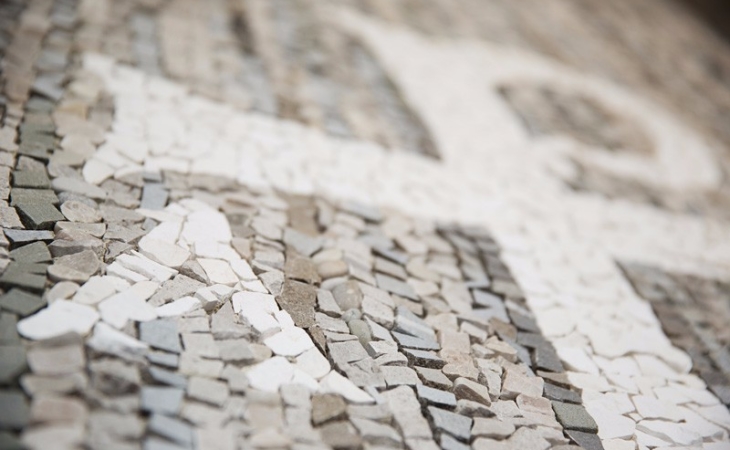 texture musiva per rivestimenti paritali per una tomba di famiglia