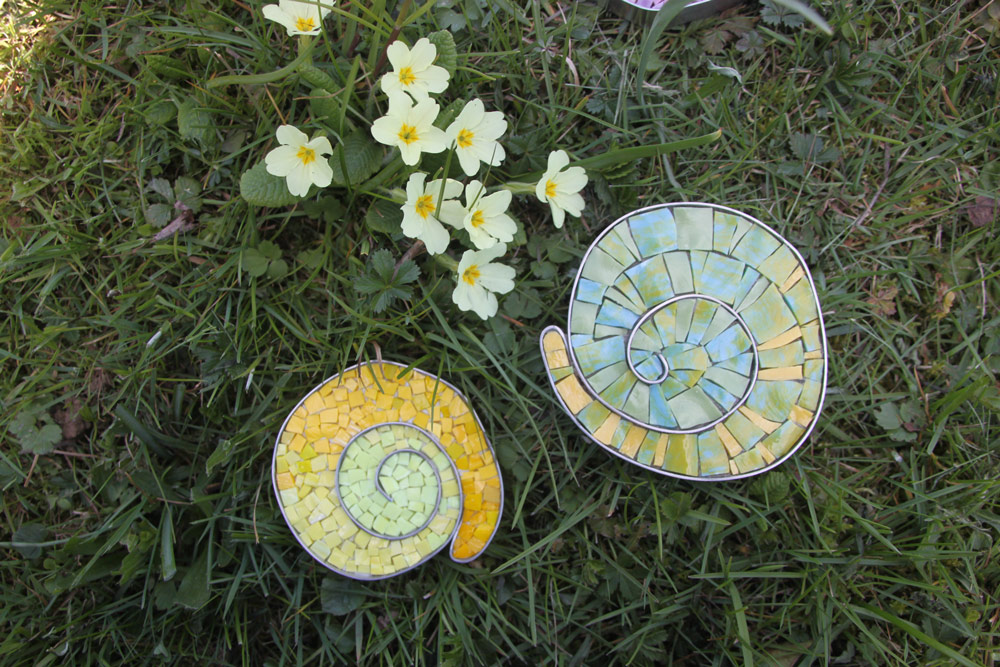 fiori in mosaico